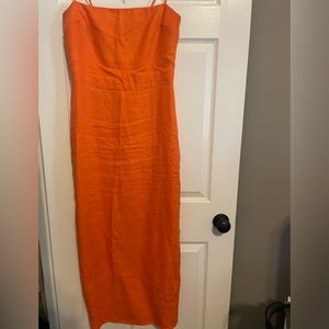 Reformation Citrus Frankie Linen Dress Size 8